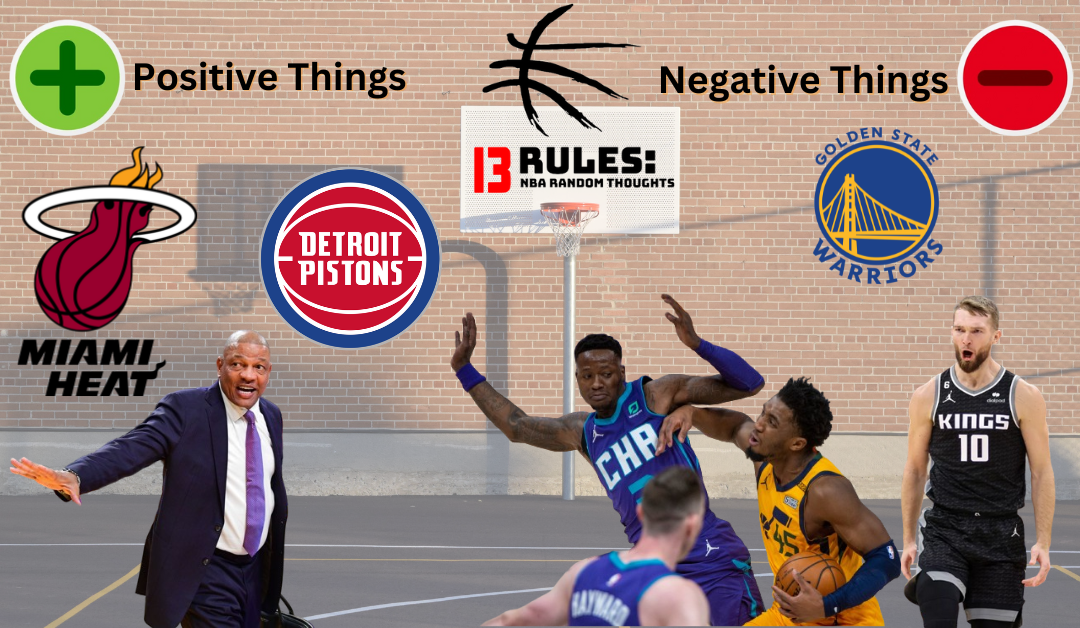 13 Rules: NBA Random Thoughts - March 2, 2024